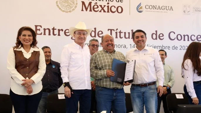 Gobiernos de Claudia Sheinbaum y Alfonso Durazo fortalecen al campo sonorense con títulos de concesión de agua Gobiernos de Claudia Sheinbaum y Alfonso Durazo fortalecen al campo sonorense con títulos de concesión de agua