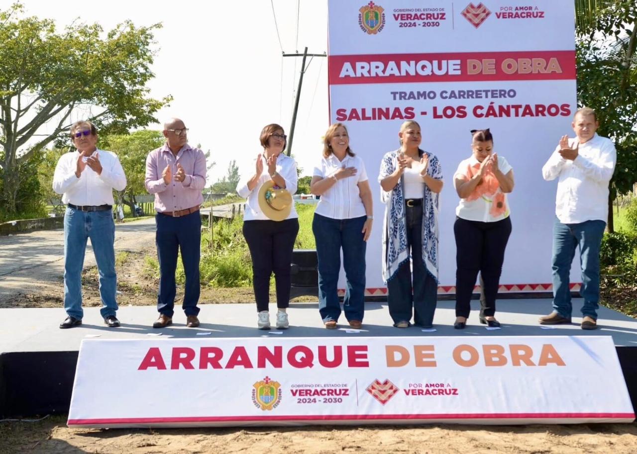 Cumple Rocío Nahle y arranca rehabilitación del camino Salinas–Los Cántaros