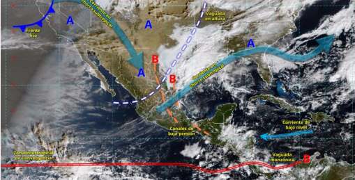 Este viernes llega el Frente Frío 22 al norte del Golfo de México: Conagua Este viernes llega el Frente Frío 22 al norte del Golfo de México: Conagua