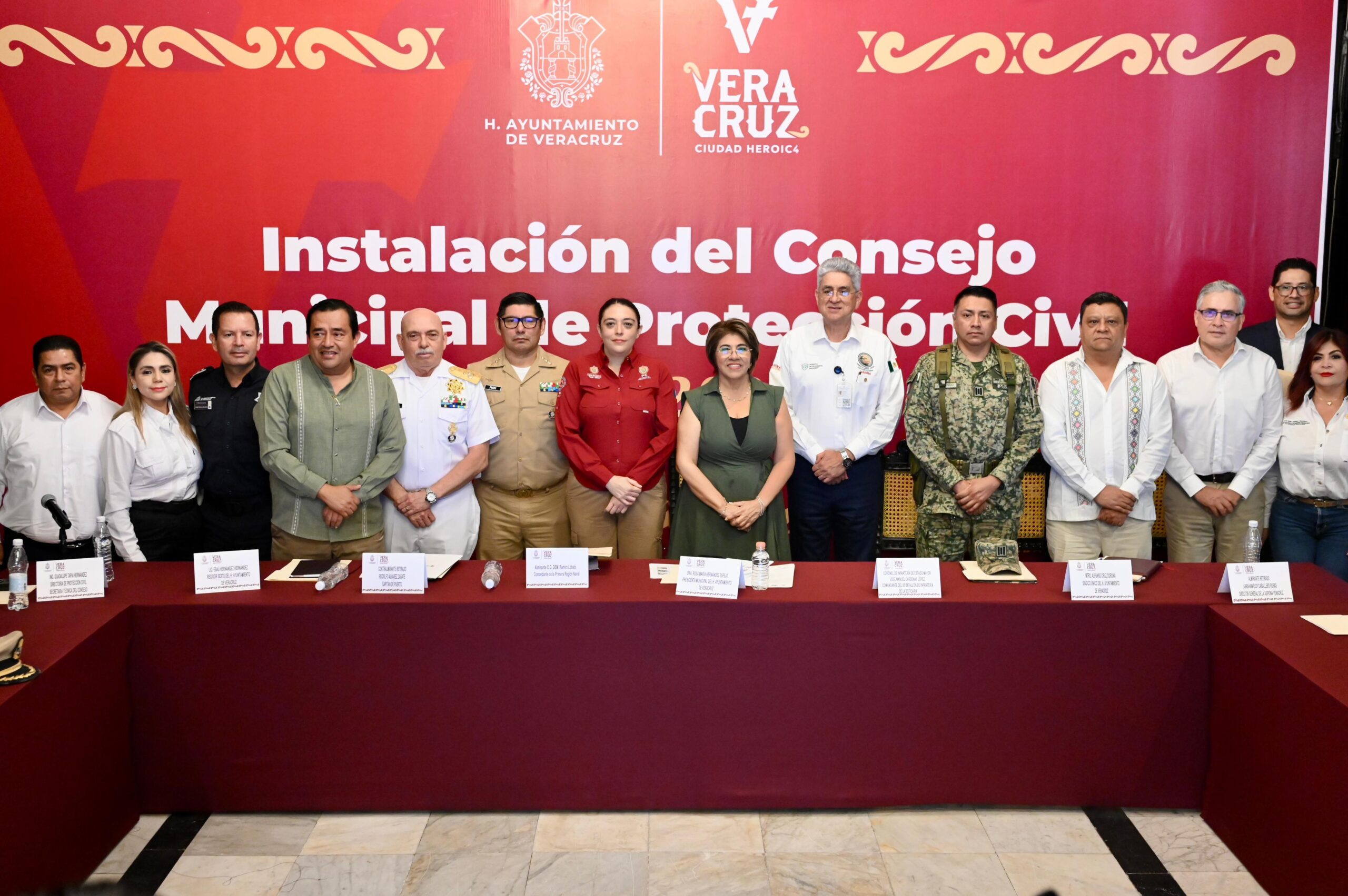 Instalan el Consejo Municipal de Protección Civil en la ciudad de Veracruz