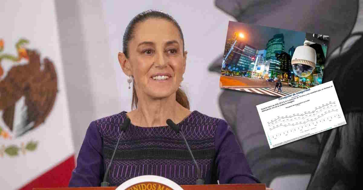 Con Sheinbaum el pueblo de México se siente más seguro; percepción de inseguridad a la baja Con Sheinbaum el pueblo de México se siente más seguro; percepción de inseguridad a la baja