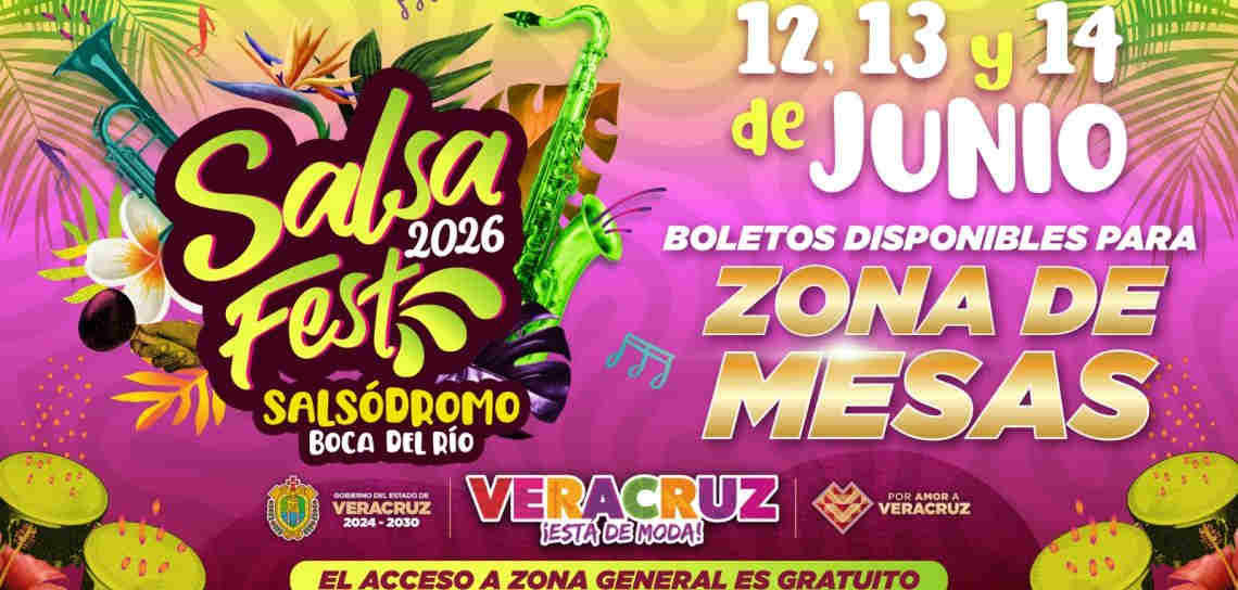 Salsa Fest 2026: Boletos ya disponibles para la zona de mesas, en línea y en taquilla Salsa Fest 2026: Boletos ya disponibles para la zona de mesas, en línea y en taquilla