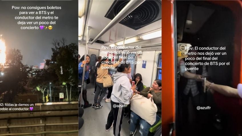 Conductor del Metro detiene marcha en puente elevado para que las ARMYS vean de lejos a BTS; lo llenan de freebies en agradecimiento | VIDEOS Conductor del Metro detiene marcha en puente elevado para que las ARMYS vean de lejos a BTS; lo llenan de freebies en agradecimiento | VIDEOS
