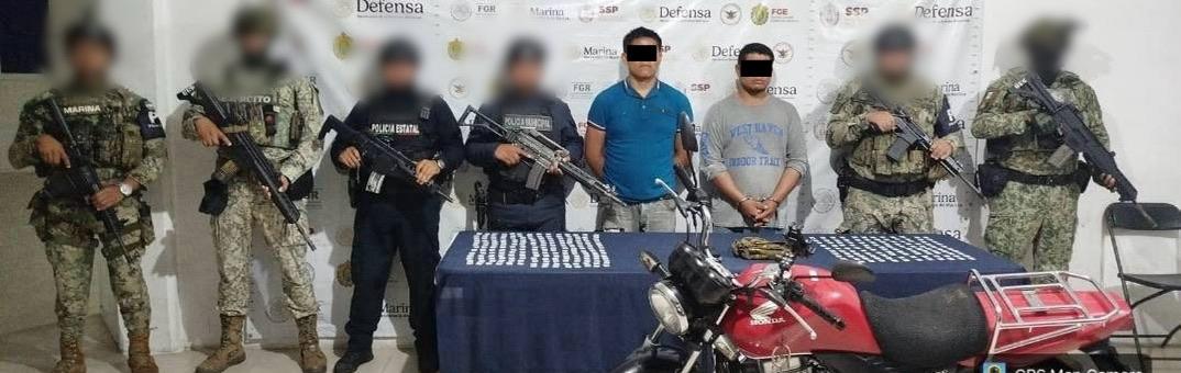 En operativos conjuntos, decomiso de más de400 dosis de presuntos estupefacientes