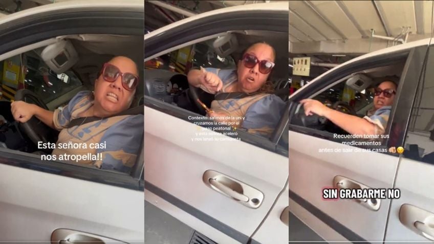 “Cuando aprendas a cruzarte me avisas”: Mujer lanza camioneta a jóvenes y asegura que los peatones no tienen prioridad “Cuando aprendas a cruzarte me avisas”: Mujer lanza camioneta a jóvenes y asegura que los peatones no tienen prioridad