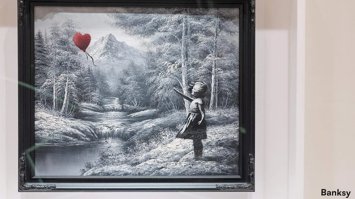 Óleo de Banksy de la “Niña con globo” se vende por 17.9 millones de dólares en Nueva York Óleo de Banksy de la “Niña con globo” se vende por 17.9 millones de dólares en Nueva York