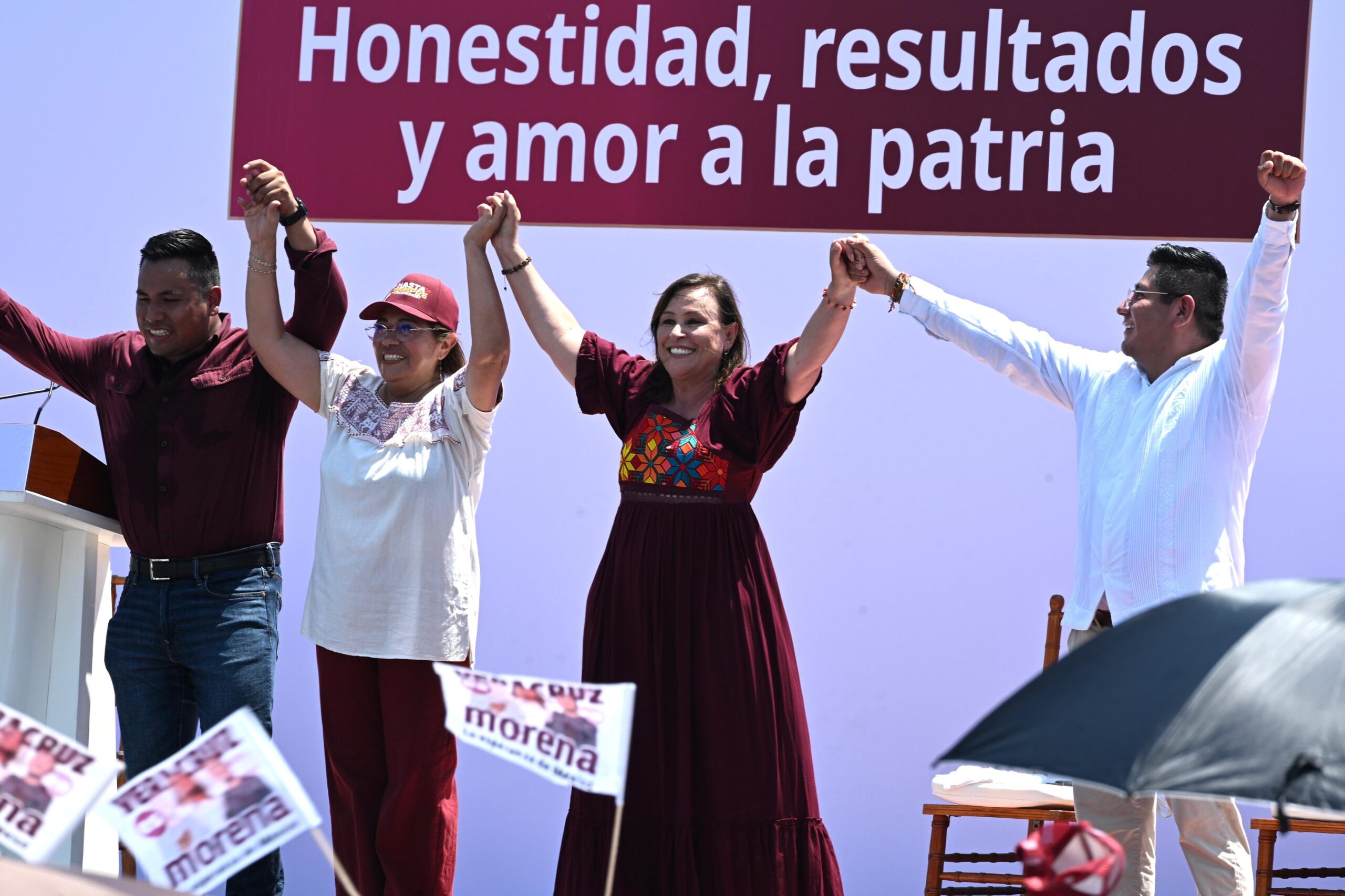 Reconoce Rosa María liderazgo de Claudia Sheinbaum y Rocío Nahle a dos años de su triunfo electoral Reconoce Rosa María liderazgo de Claudia Sheinbaum y Rocío Nahle a dos años de su triunfo electoral