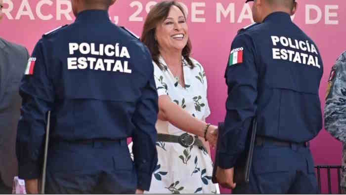 Veracruz tendrá al menos 10 mil policías al finalizar la administración de Rocío Nahle Veracruz tendrá al menos 10 mil policías al finalizar la administración de Rocío Nahle