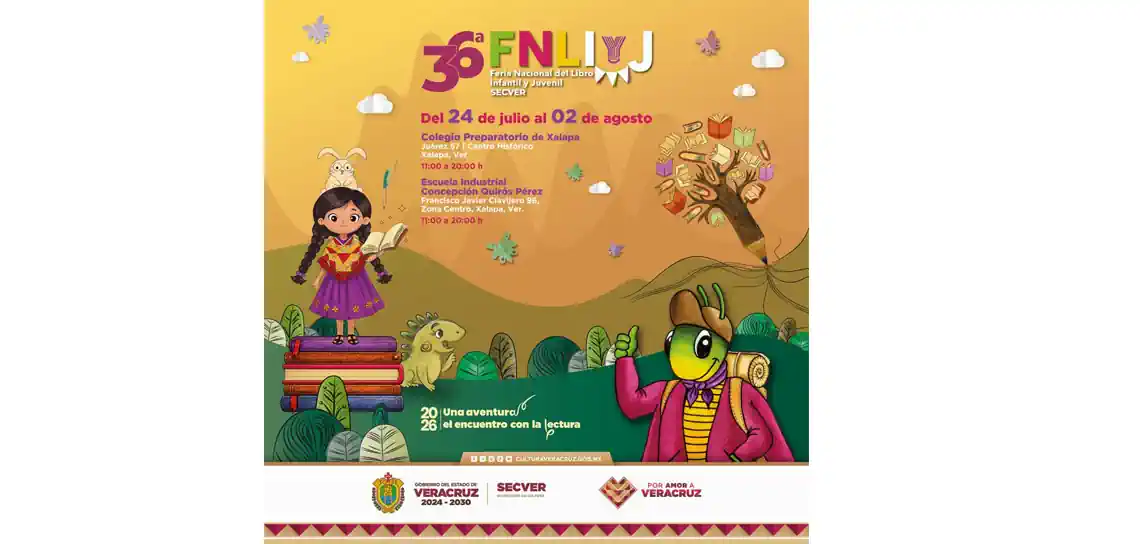 FNLIyJ, la gran fiesta literaria para niñas, niños y jóvenes, del 24 de julio al 02 de agosto FNLIyJ, la gran fiesta literaria para niñas, niños y jóvenes, del 24 de julio al 02 de agosto