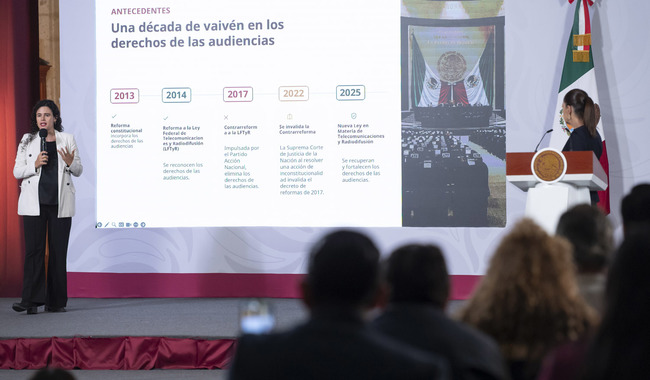 CRT abre consulta pública sobre lineamientos generales para la protección de los derechos de las audiencias: presidenta Claudia Sheinbaum CRT abre consulta pública sobre lineamientos generales para la protección de los derechos de las audiencias: presidenta Claudia Sheinbaum