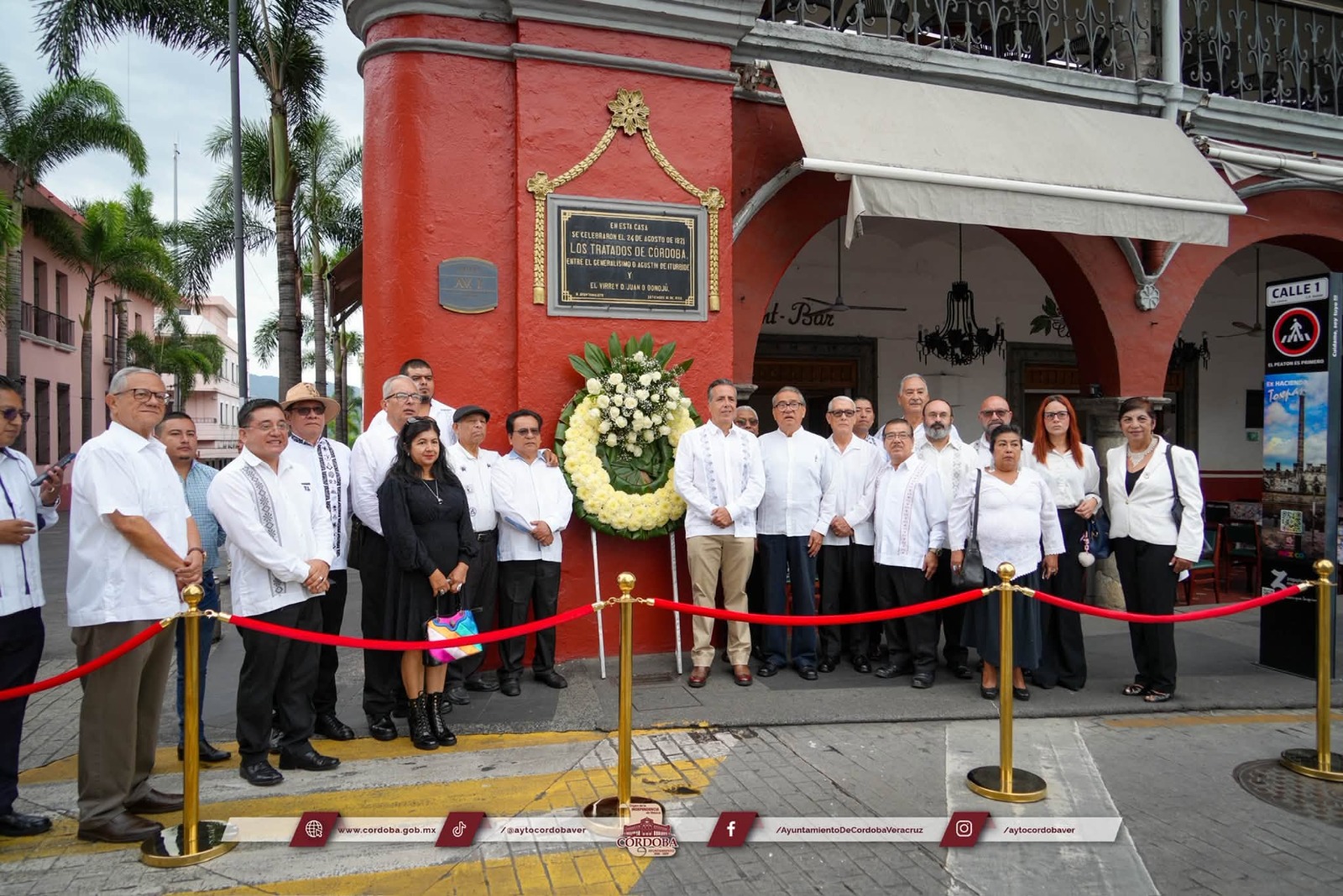 Ayuntamiento conmemora el 205 aniversario de la firma de los Tratados de Córdoba y el 109 aniversario de la promulgación de la Constitución Política del Estado de Veracruz