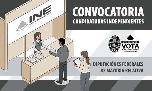 Inicia INE recepción de manifestaciones de intención para candidaturas independientes a diputaciones federales Inicia INE recepción de manifestaciones de intención para candidaturas independientes a diputaciones federales