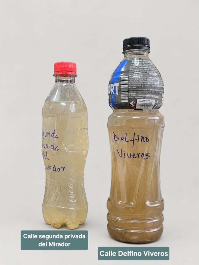 Alerta sanitaria en Banderilla por agua contaminada; vecinos detectan coliformes