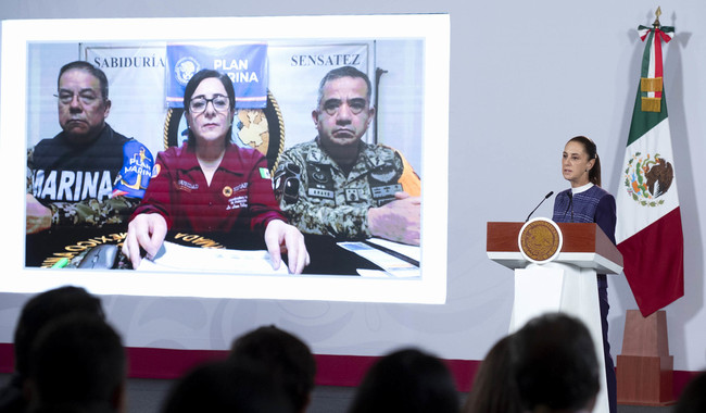 Continúa todo el apoyo del Plan Marina y el Plan DN-lll-E por el huracán Simon y la tormenta tropical Rachel: presidenta Claudia Sheinbaum Continúa todo el apoyo del Plan Marina y el Plan DN-lll-E por el huracán Simon y la tormenta tropical Rachel: presidenta Claudia Sheinbaum