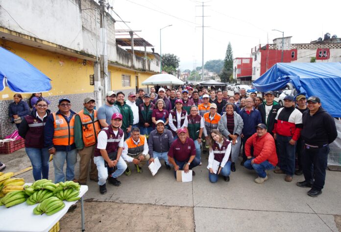 El apoyo a las familias afectadas por las lluvias en Xalapa 