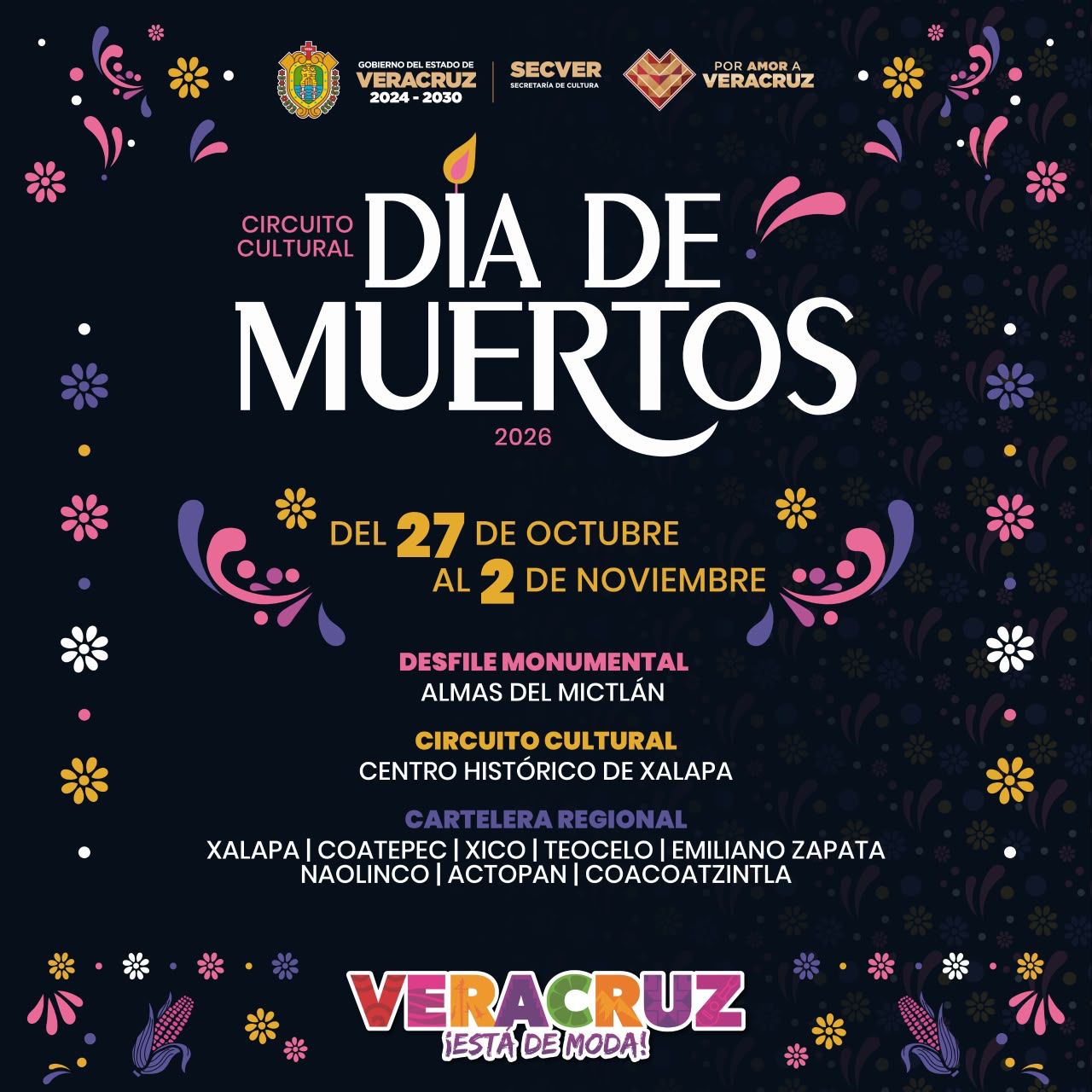 Disfruta de las tradiciones del Día de Muertos con actividades culturales en Veracruz