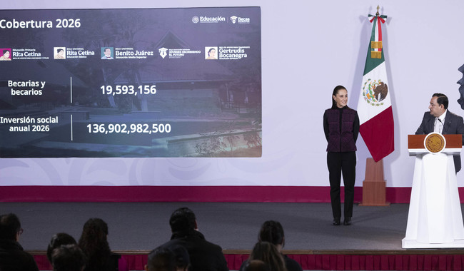 400 mil jóvenes más se inscribieron al Bachillerato Nacional; Becas para el Bienestar beneficiarán a 22 millones de estudiantes: presidenta 400 mil jóvenes más se inscribieron al Bachillerato Nacional; Becas para el Bienestar beneficiarán a 22 millones de estudiantes: presidenta