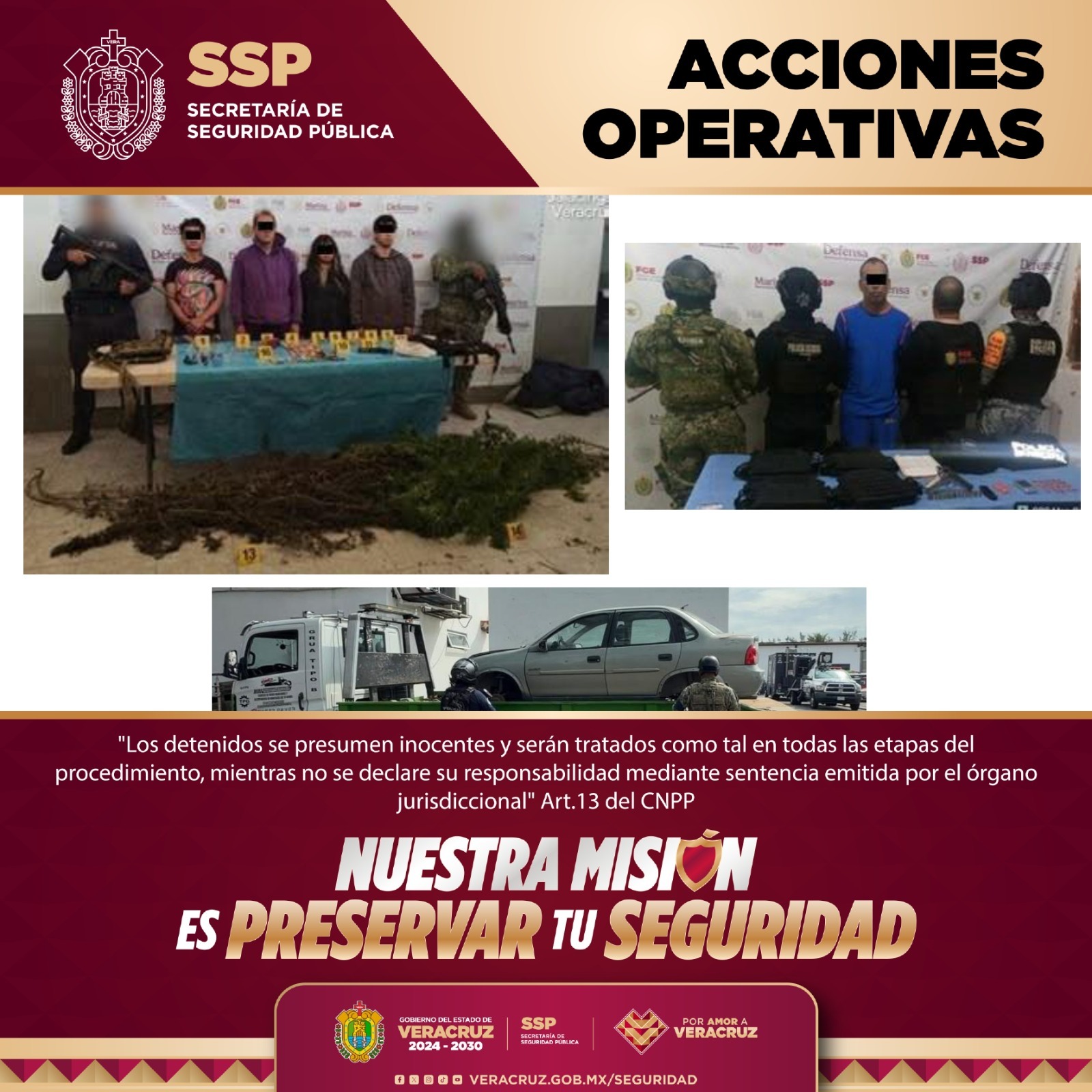 Detenidos 11 presuntos integrantes de células delictivas durante operativos coordinados Detenidos 11 presuntos integrantes de células delictivas durante operativos coordinados